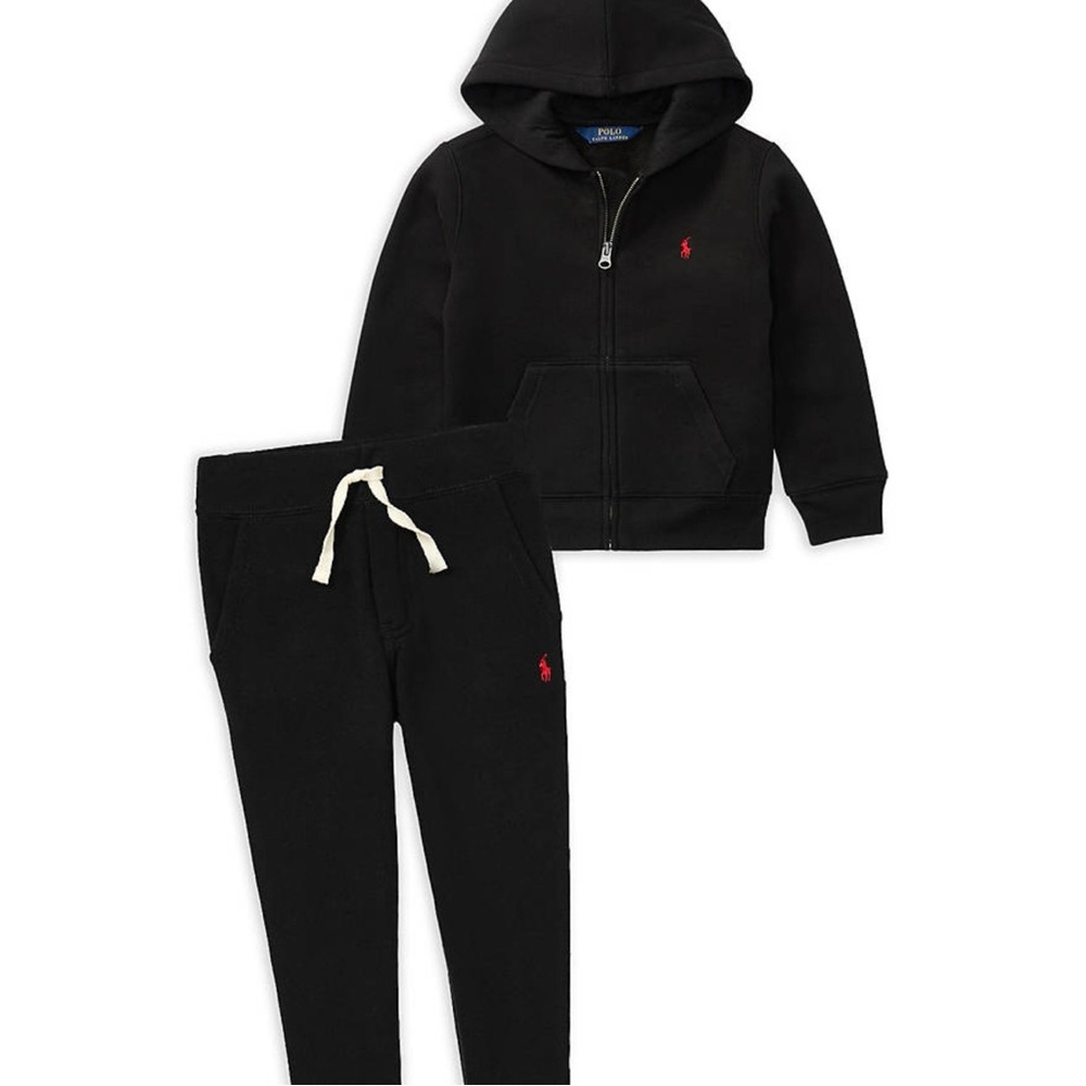 Polo by Ralph Lauren Kids Black Jogger Set